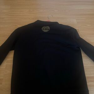 Versace sweater all black good condition size 38 women
